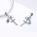 Talisman argint Cross Heart Eye